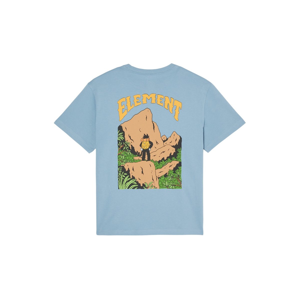 T-Shirt manches courtes SUMMIT Y bleu faded denim, ELEMENT