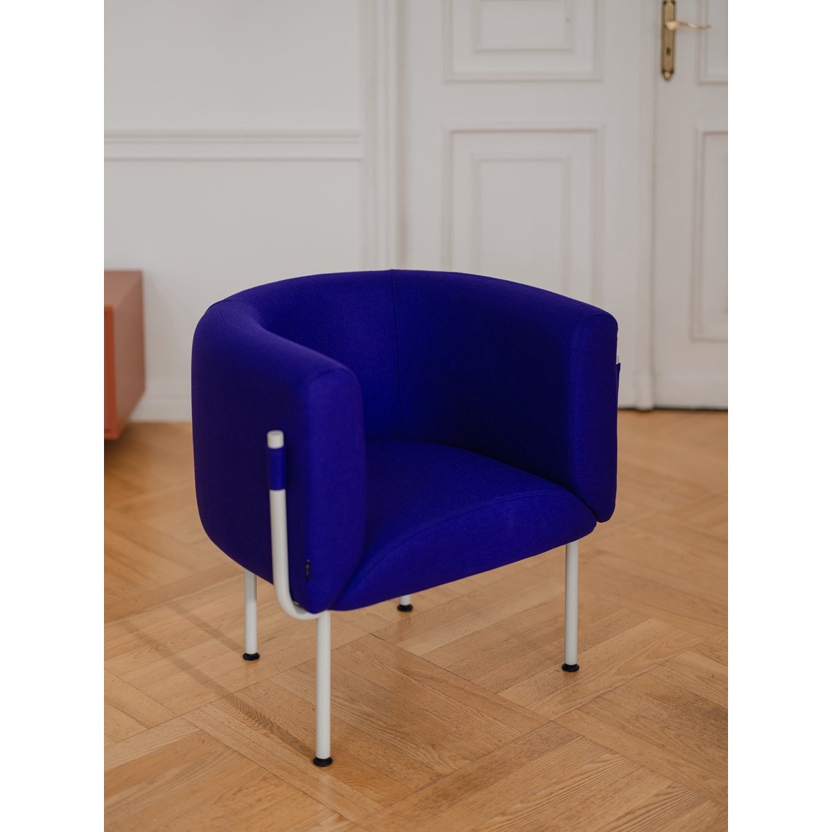 Fauteuil en laine UBI MINI myrtille douce, NOO.MA