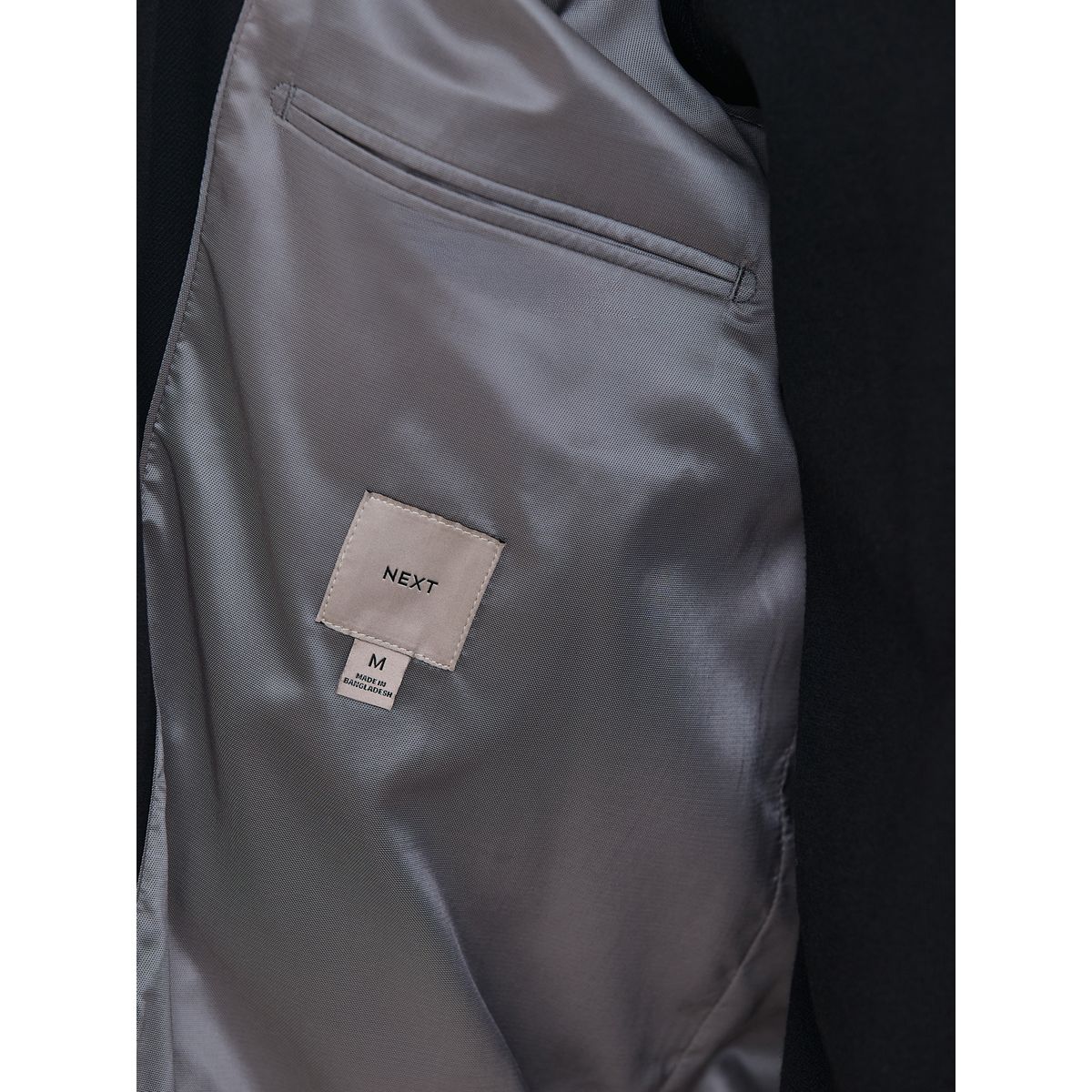 Veste-chemise zippée élégante en sergé noir, NEXT