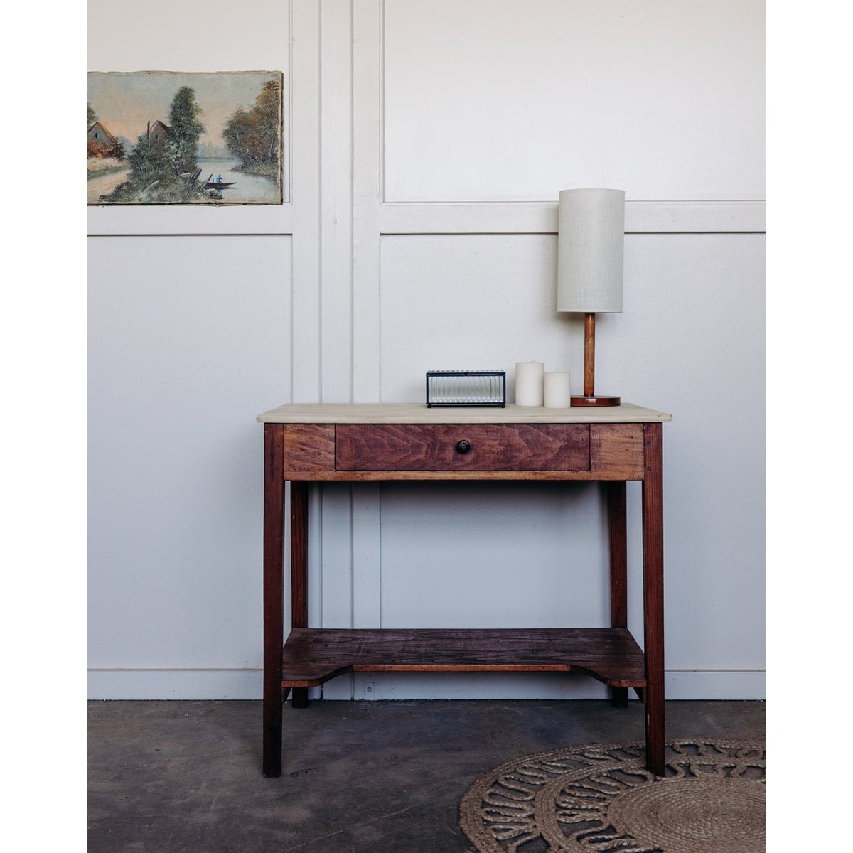 Coiffeuse en bois Louise N°128 - Bon état bois, DEBONGOUT