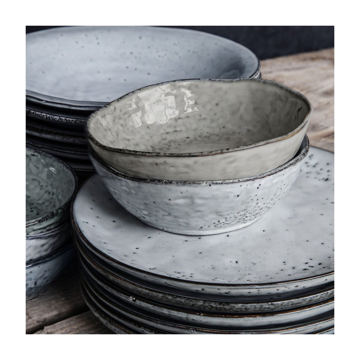 Bol Rustic 5 x 14 cm gris bleu, HOUSE DOCTOR