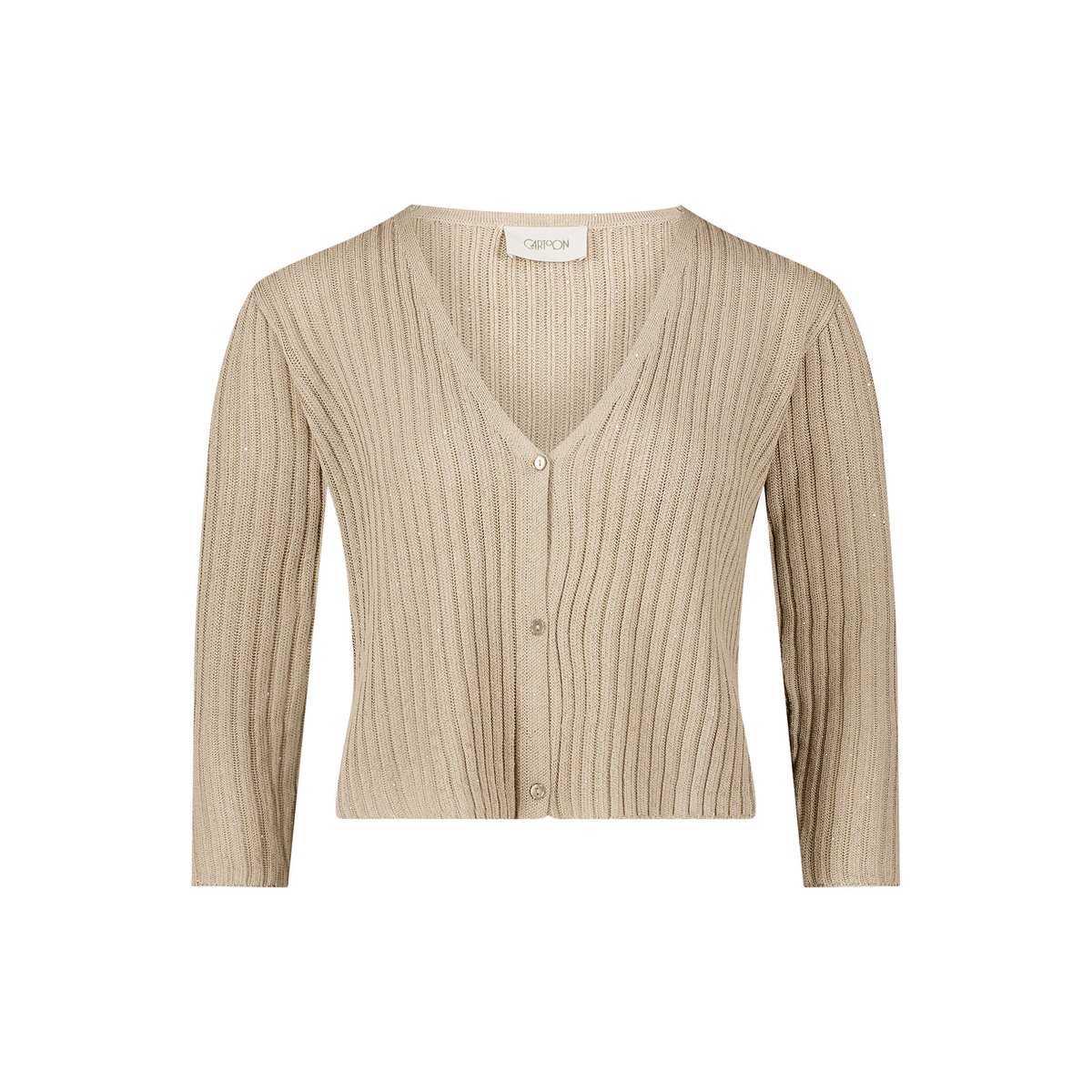 Cardigan façon t-shirt à manches 3/4 elm, CARTOON