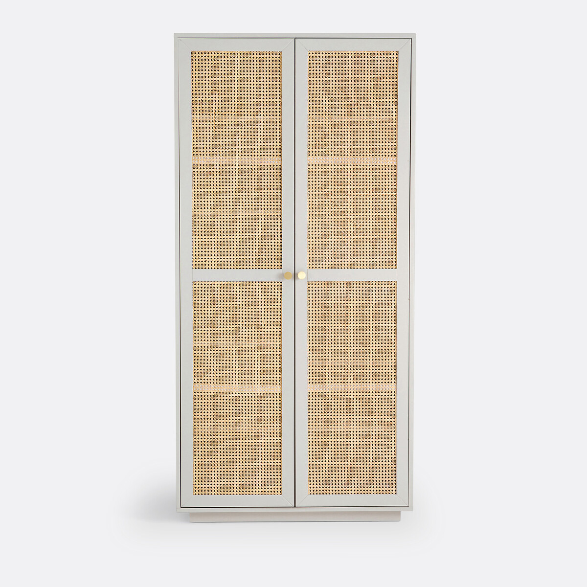 Armoire 2 portes, Paola gris/naturel, LA REDOUTE INTERIEURS