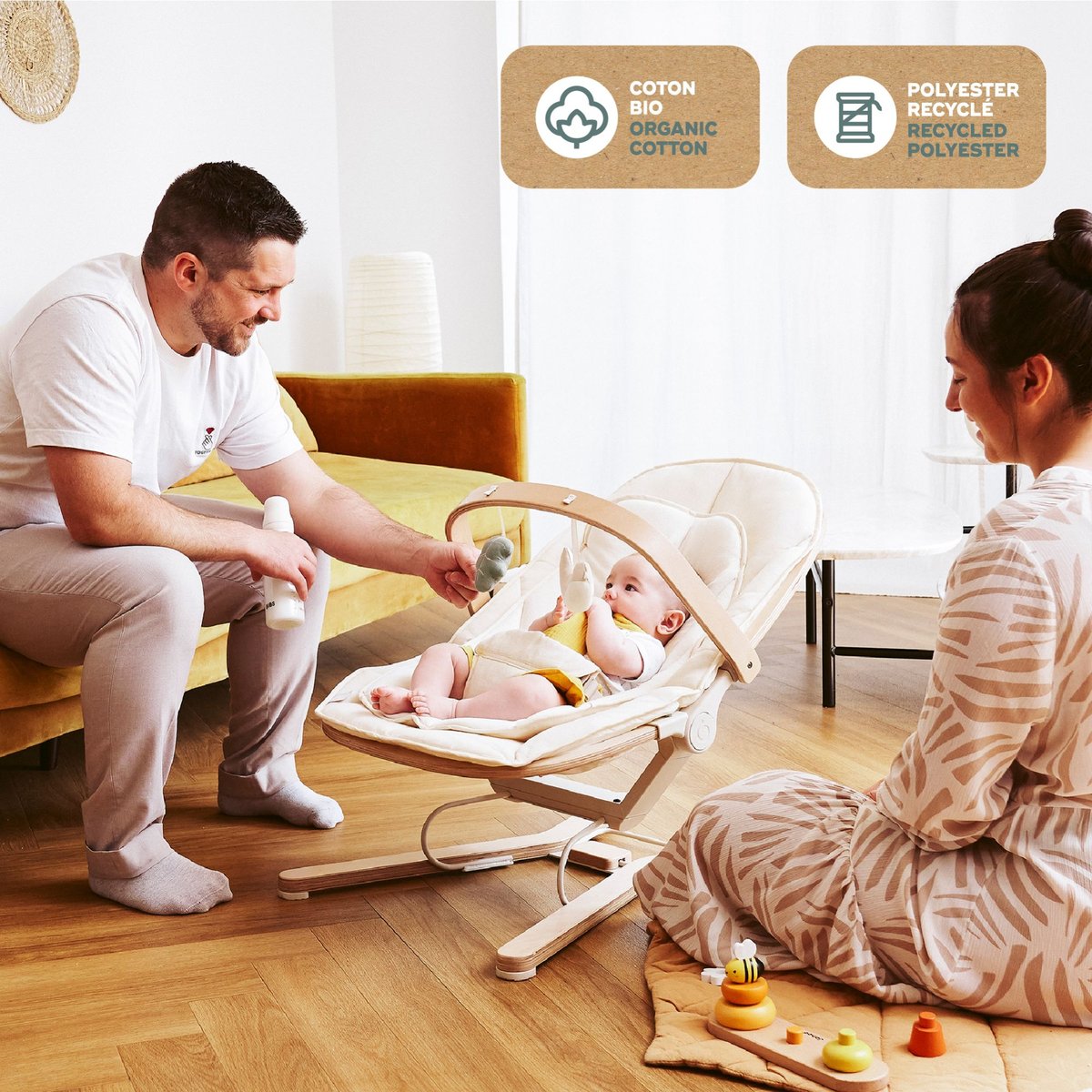 Arche de jeux transat Swoon Flow multicolore, BABYMOOV