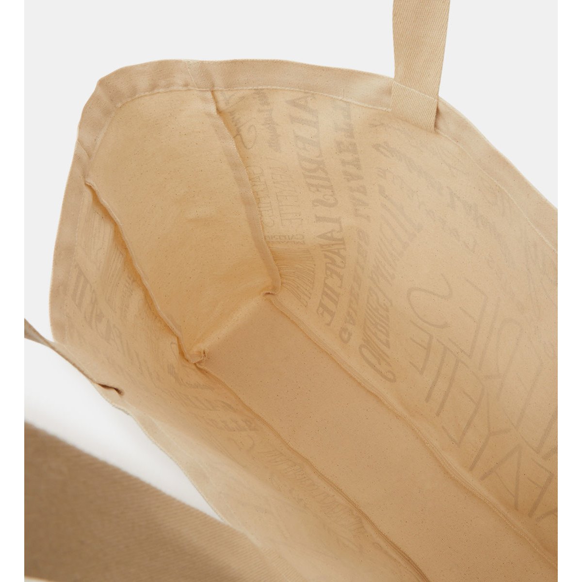 Sac cabas shopping signatures coton naturel écru, GALERIES LAFAYETTE