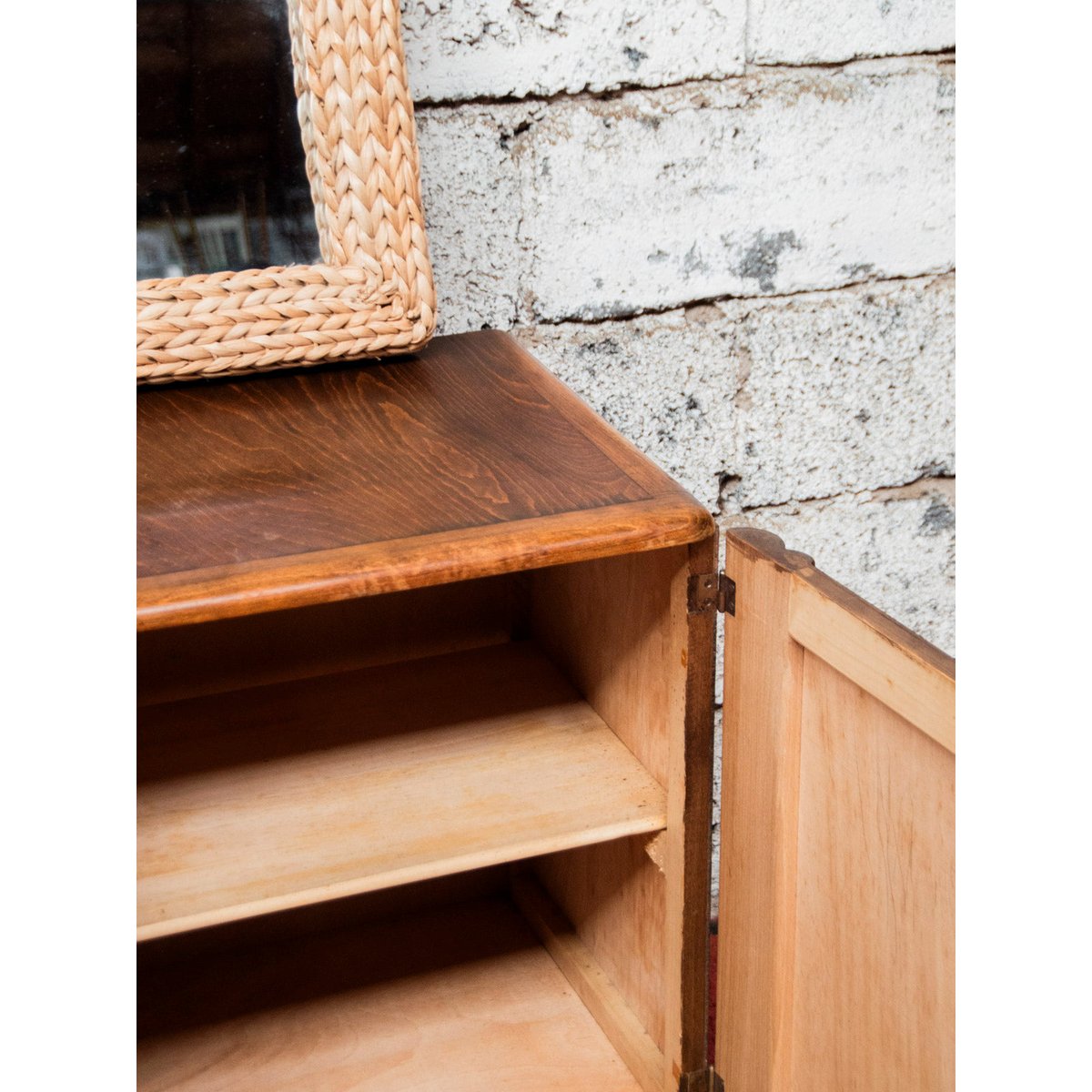 Buffet en bois foncé et doré Gilbert N°810 - Bon état bois foncé, DEBONGOUT