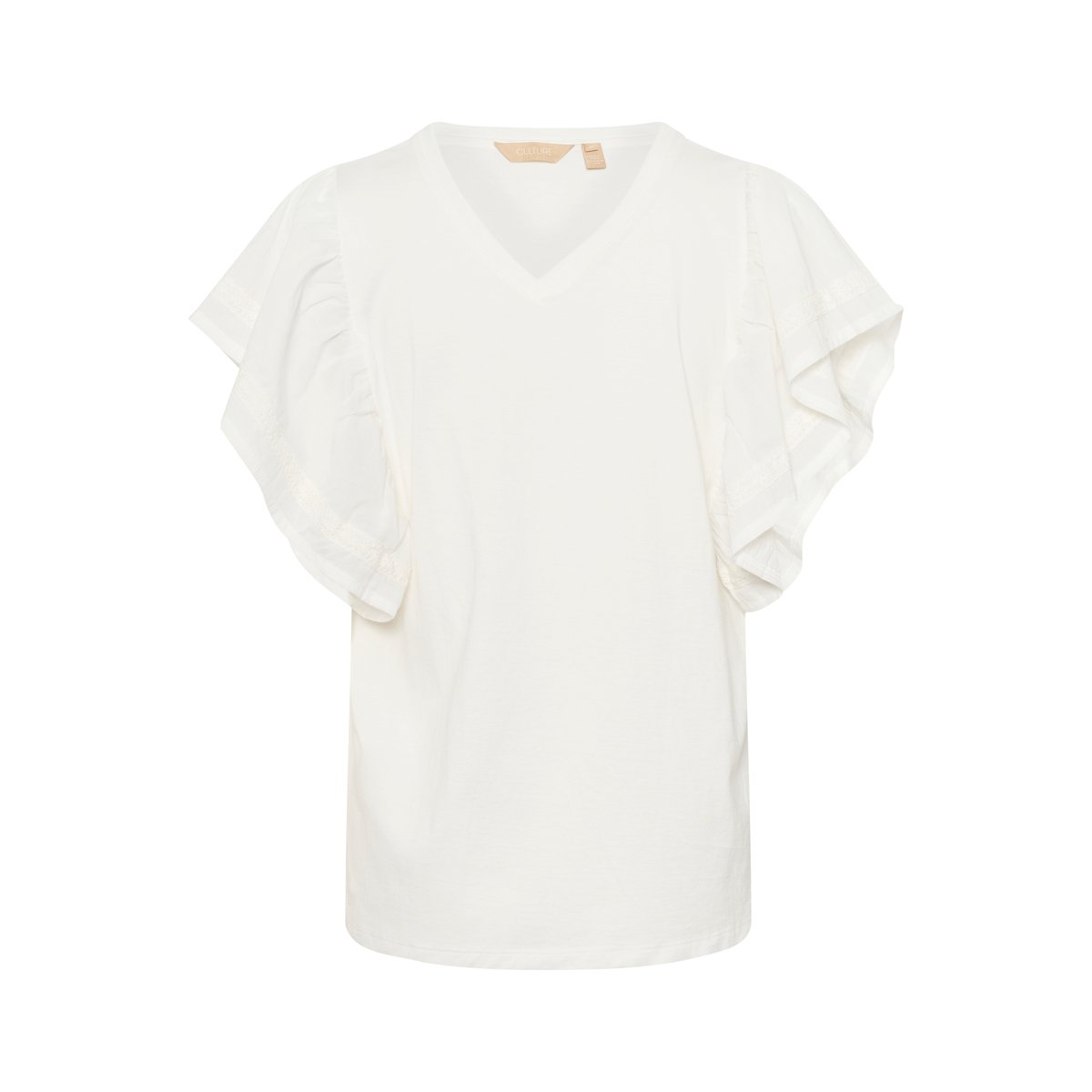 T-shirt blanc spring gardenia, CULTURE