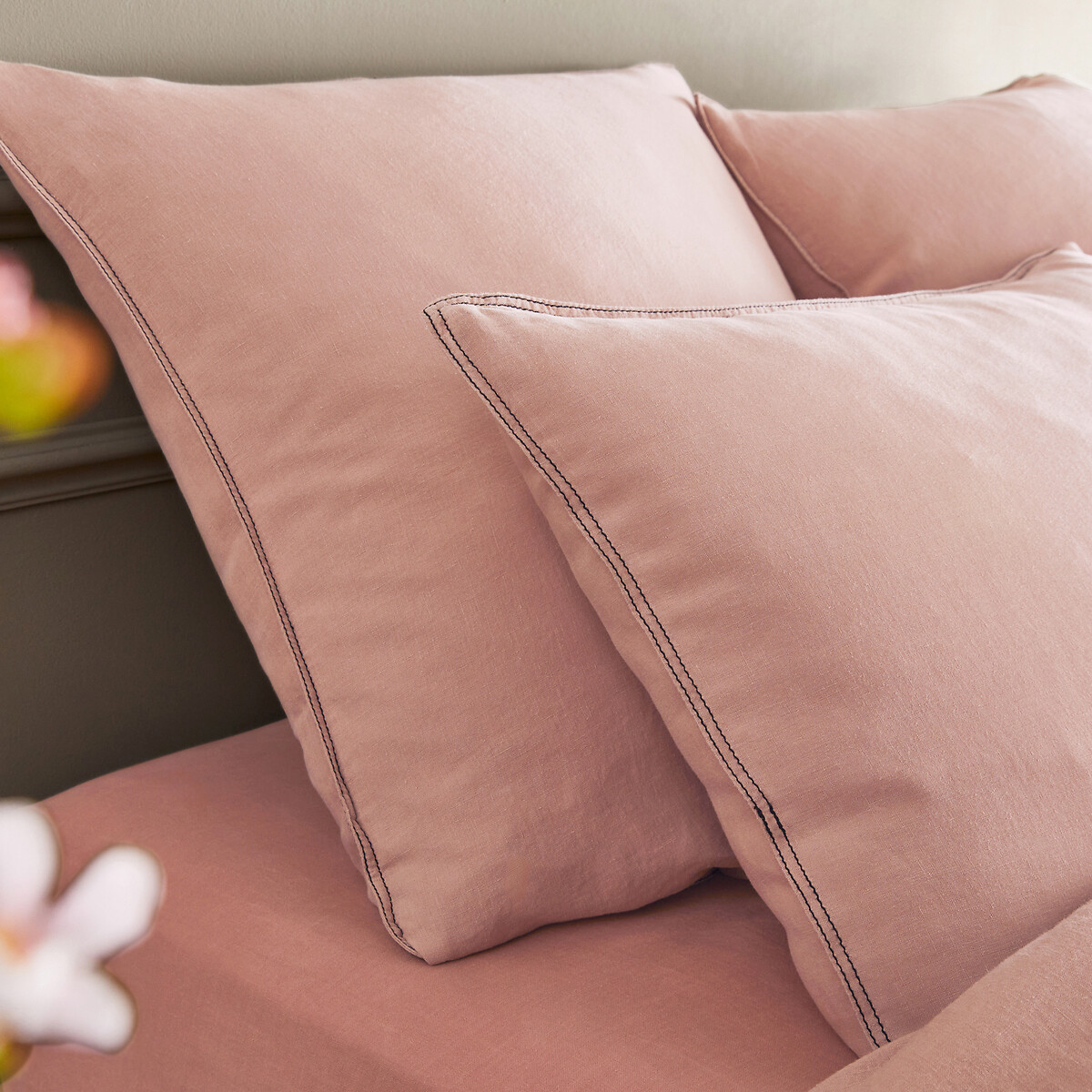 Housse de couette chanvre lavé, Helm rose des sables, AM.PM