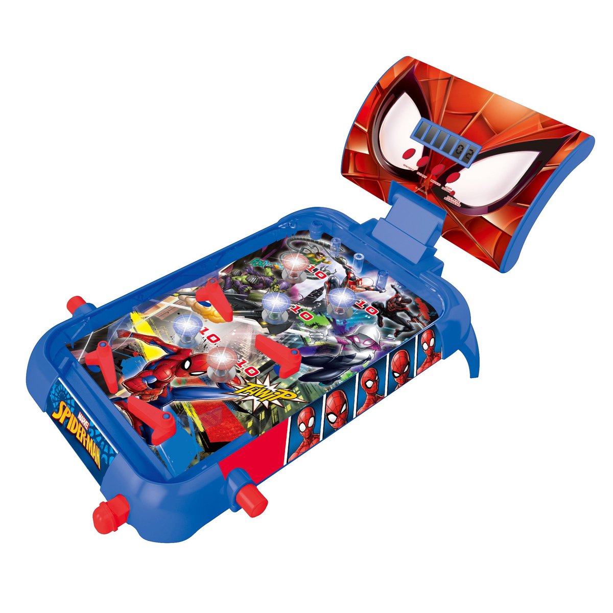 Flipper électronique de table SpiderMan bleu, LEXIBOOK