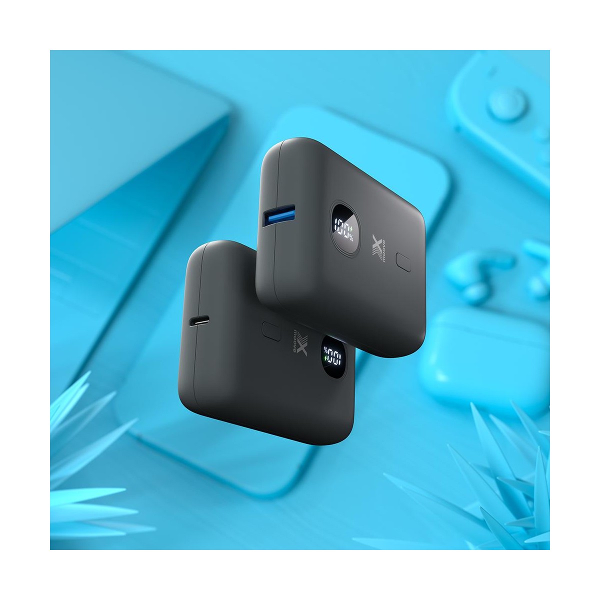 Batterie externe USB-C 18W 10 000 mAh MINI10 couleur unique, LIVOO
