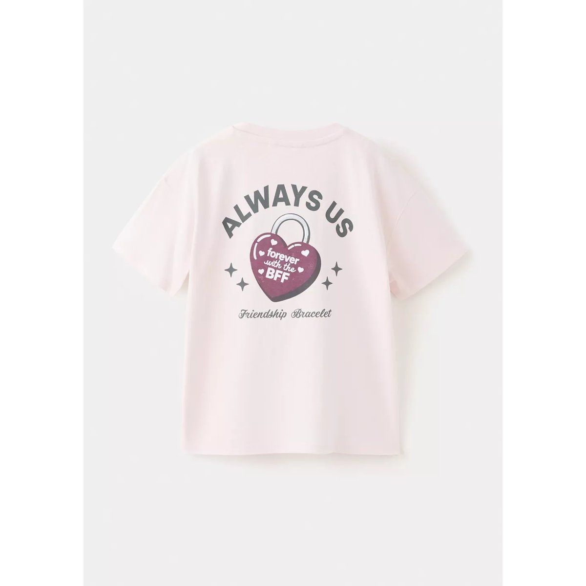 T-shirt en coton imprimé rose, MANGO KIDS