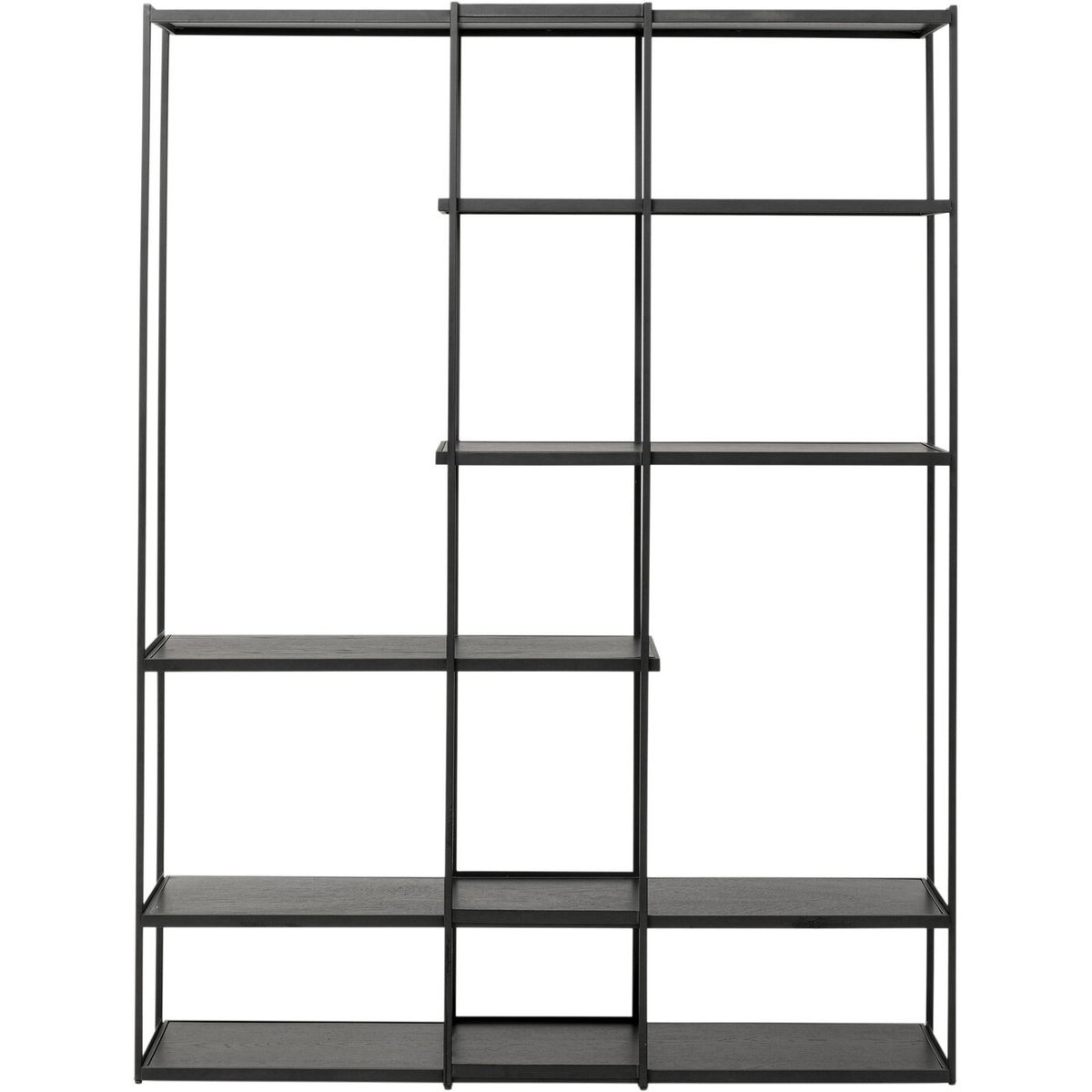 Étagère en chêne et acier, OSLO noir, KARE DESIGN