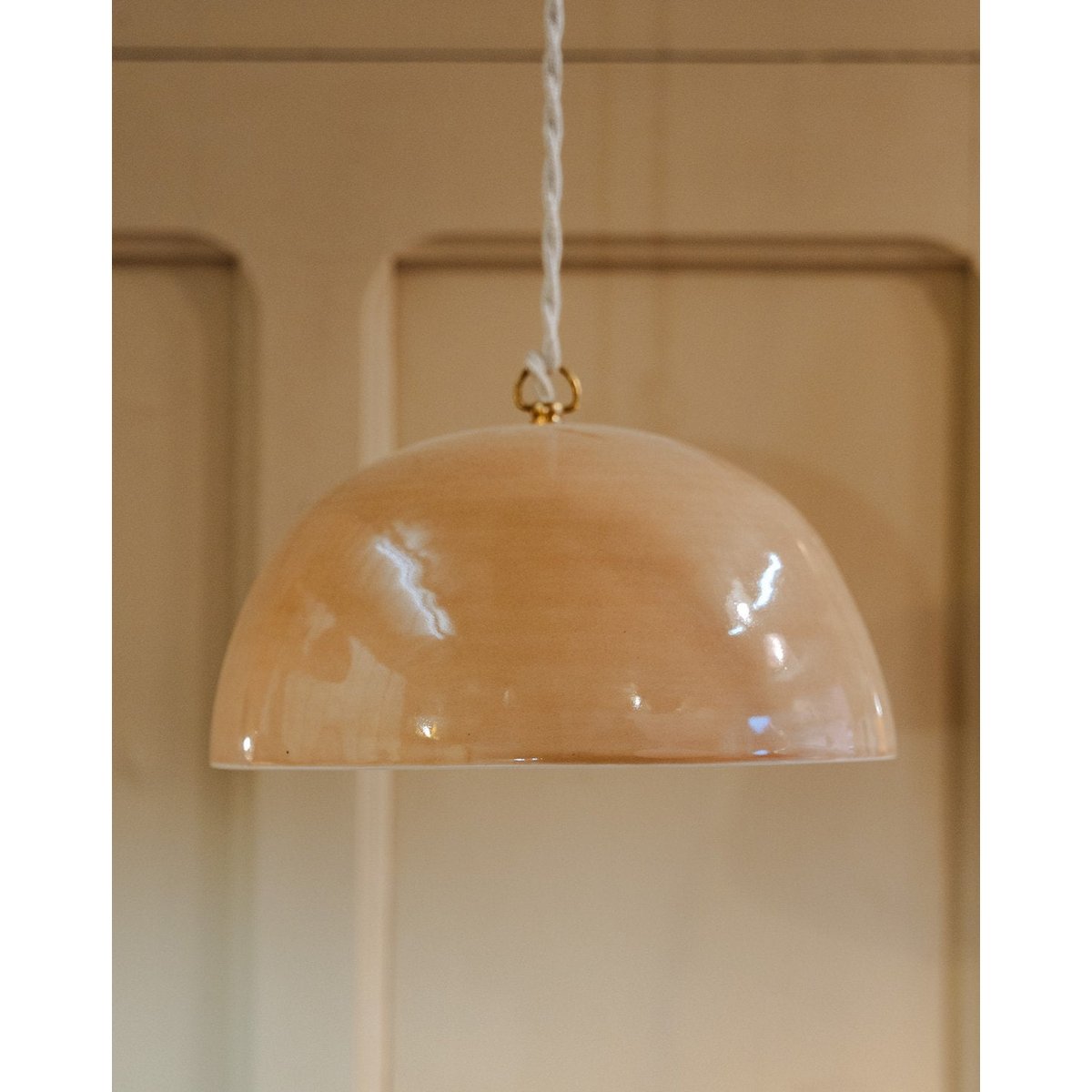 Lampe baladeuse en céramique beige Paulette N°105 - Bon état v020147, DEBONGOUT