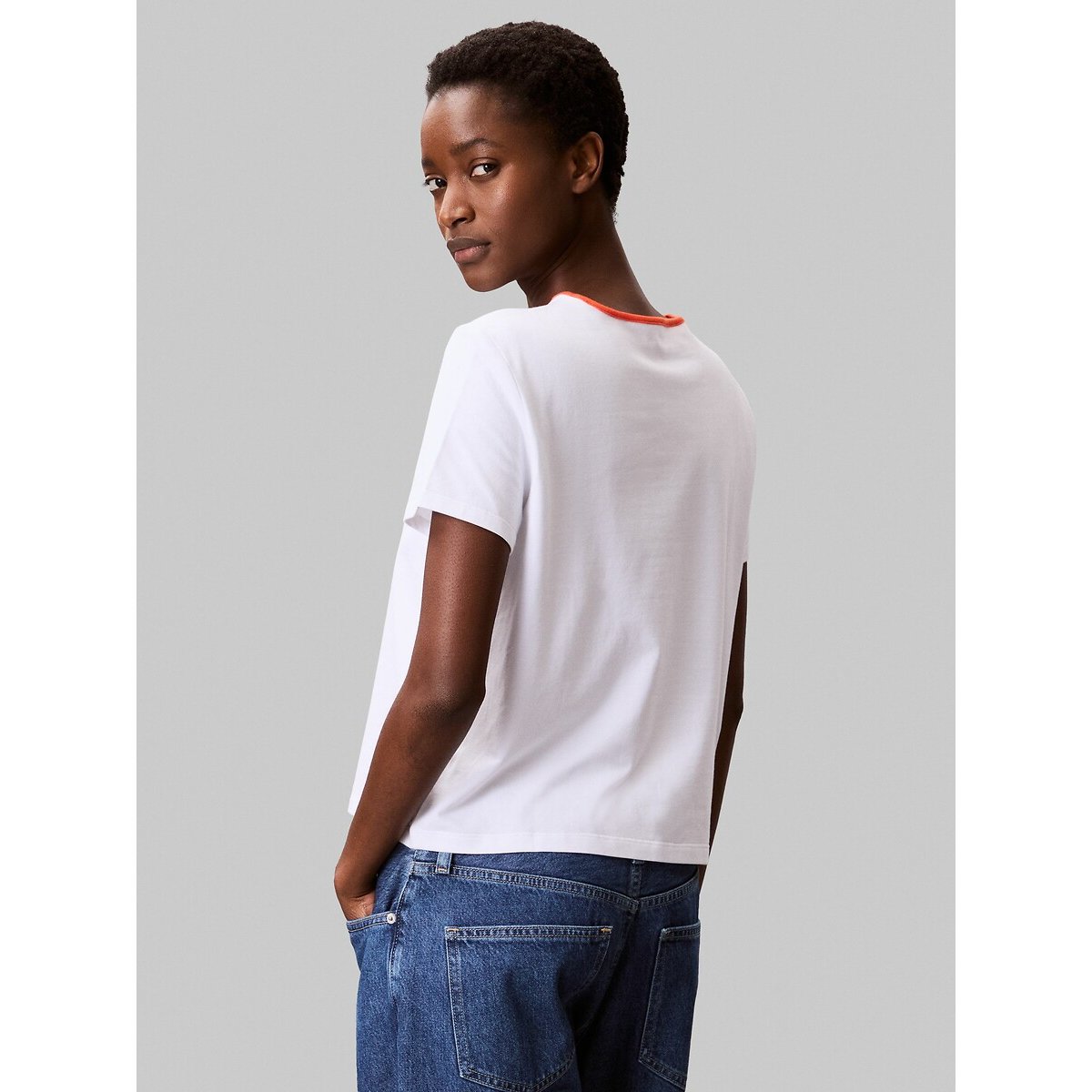 Retro Logo T-Shirt with Short Sleeves 90010465, CALVIN KLEIN JEANS