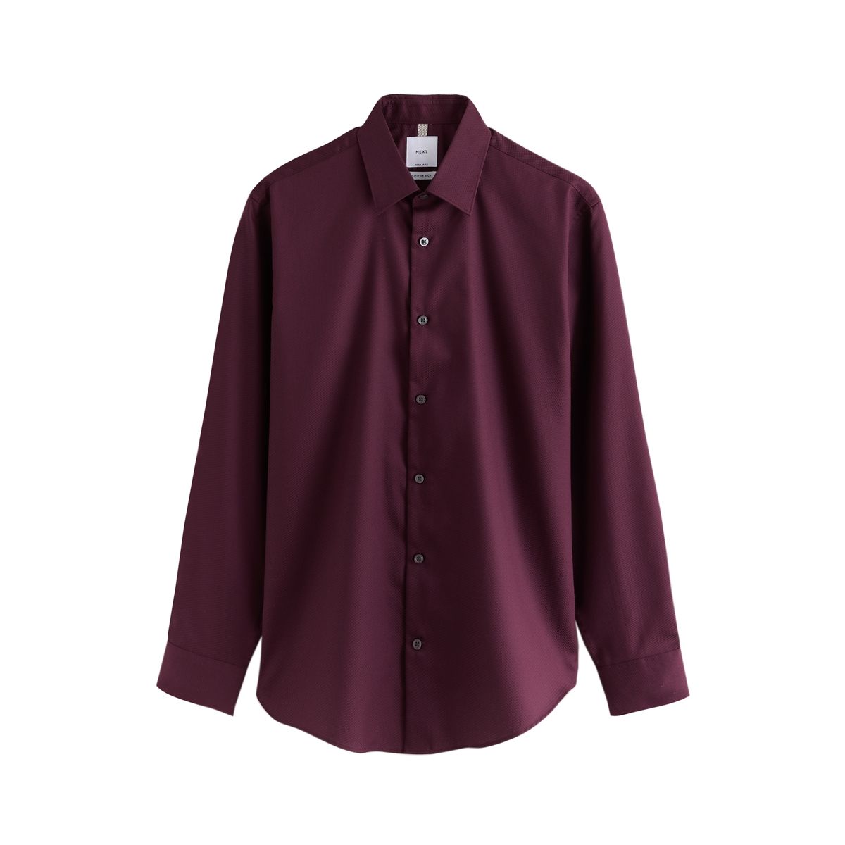 Chemise habillée coton entretien facile rouge bordeaux, NEXT