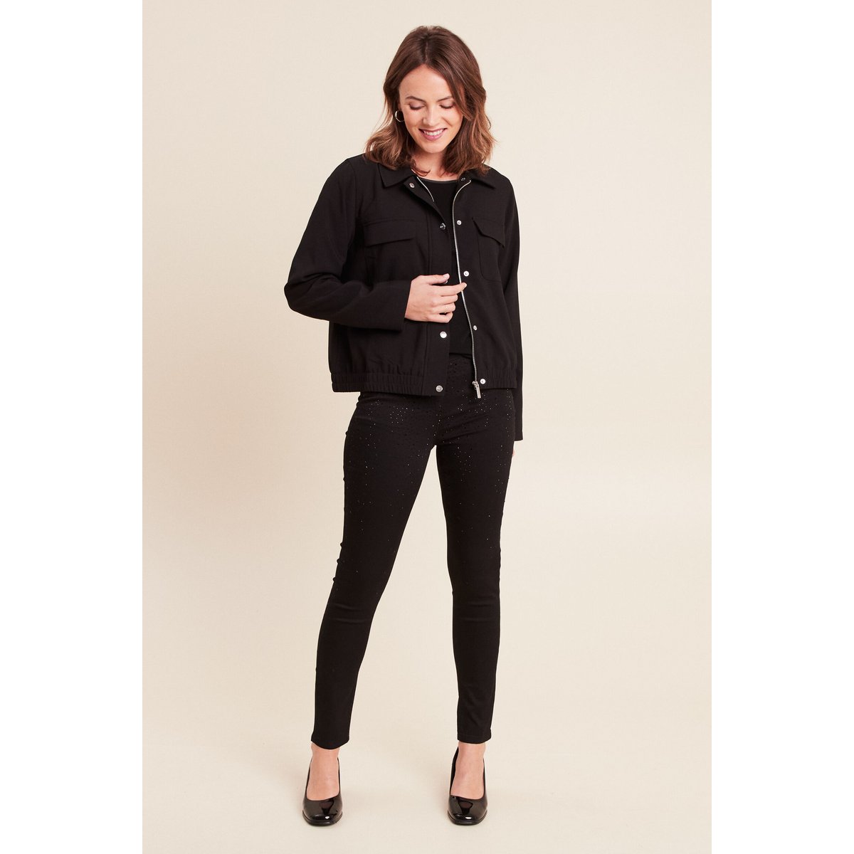 Pantalon magique Le Léger coupe ajustée noir, BREAL