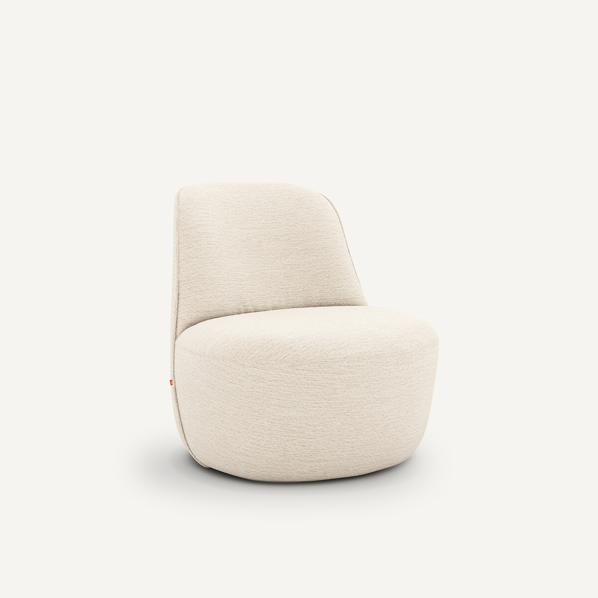 Fauteuil pivotant chenille recyclée, ROSEBURY craie, EMMANUEL GALLINA X AM.PM