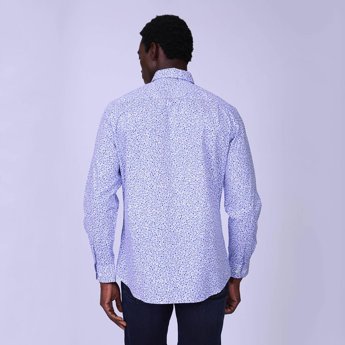 Chemise fantaisie bleu, MISE AU GREEN