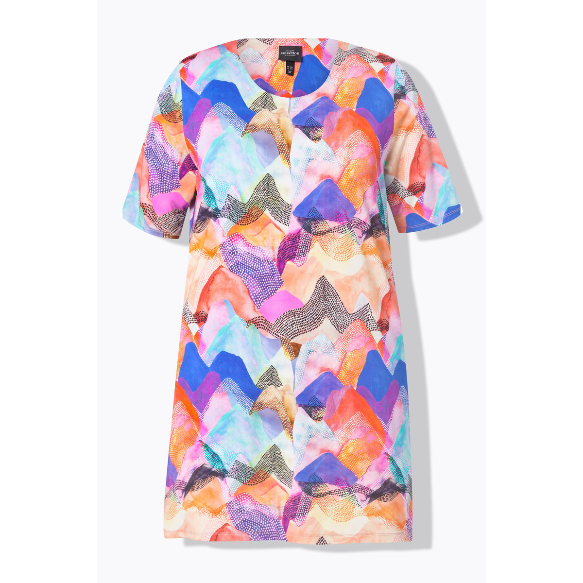 T-shirt long bleu turquoise, ULLA POPKEN