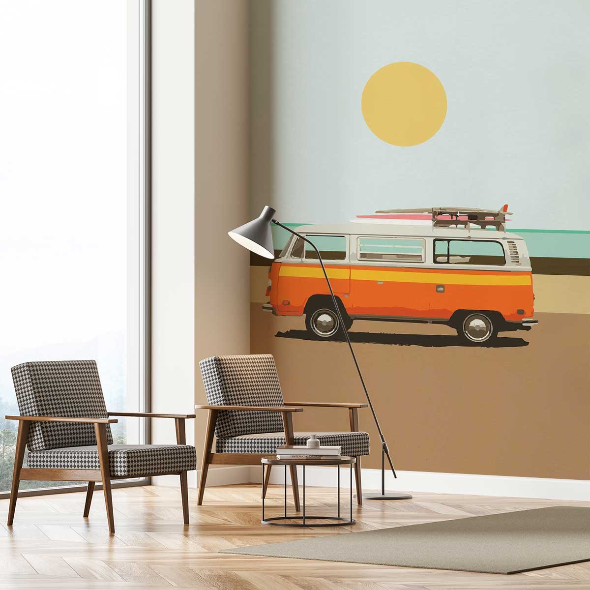 Papier peint combi surf intissé, HEXOA