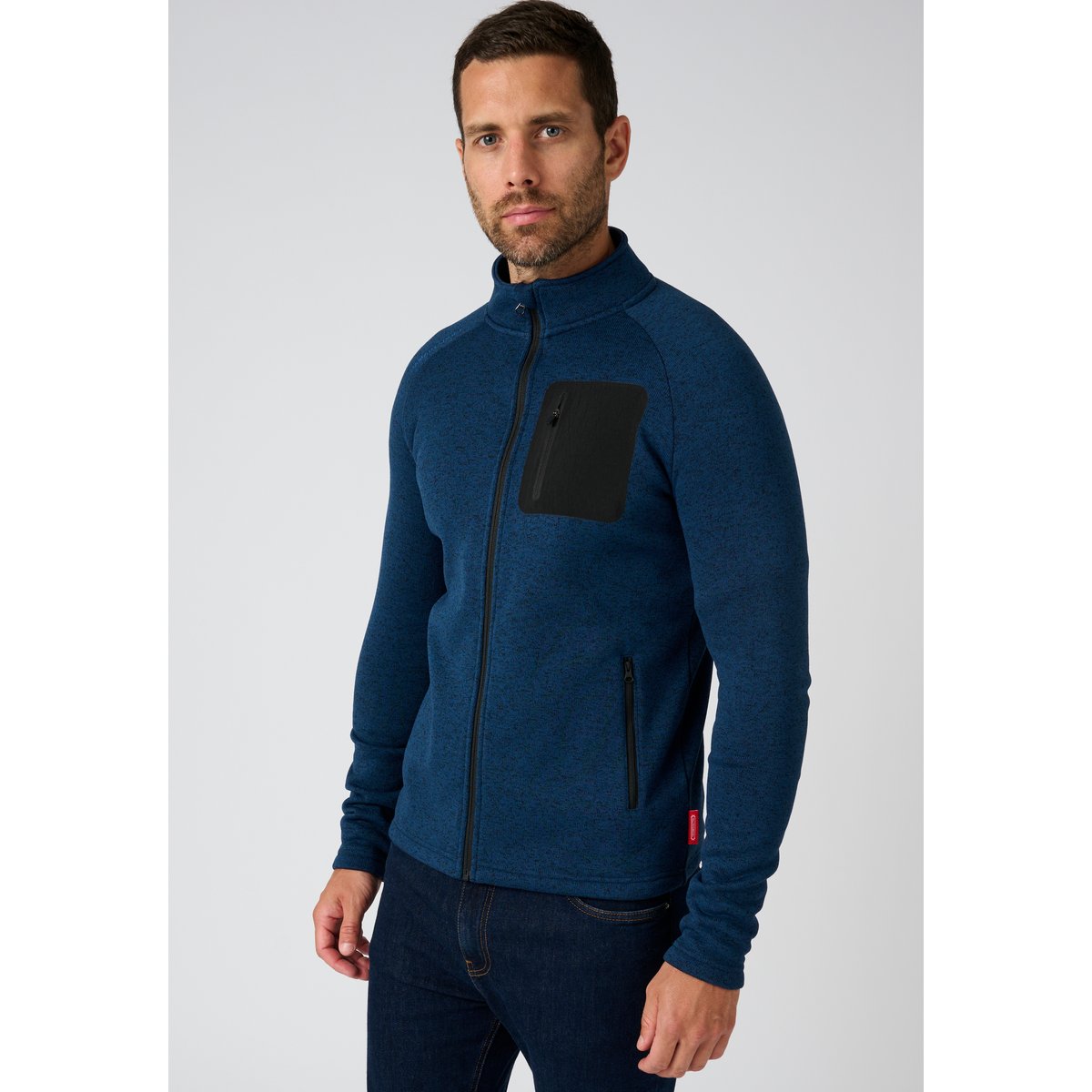 Veste Thermolactyl en maille polaire, bleu chine, DAMART SPORT