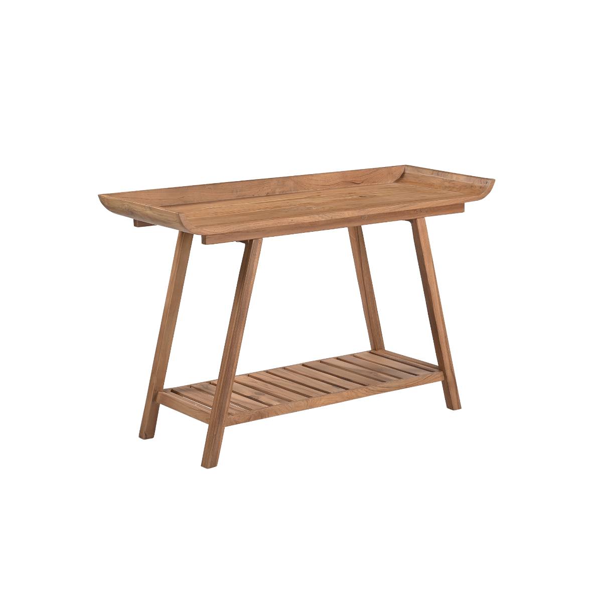 Console en bois de teck AMBER bois clair, MADE IN MEUBLES