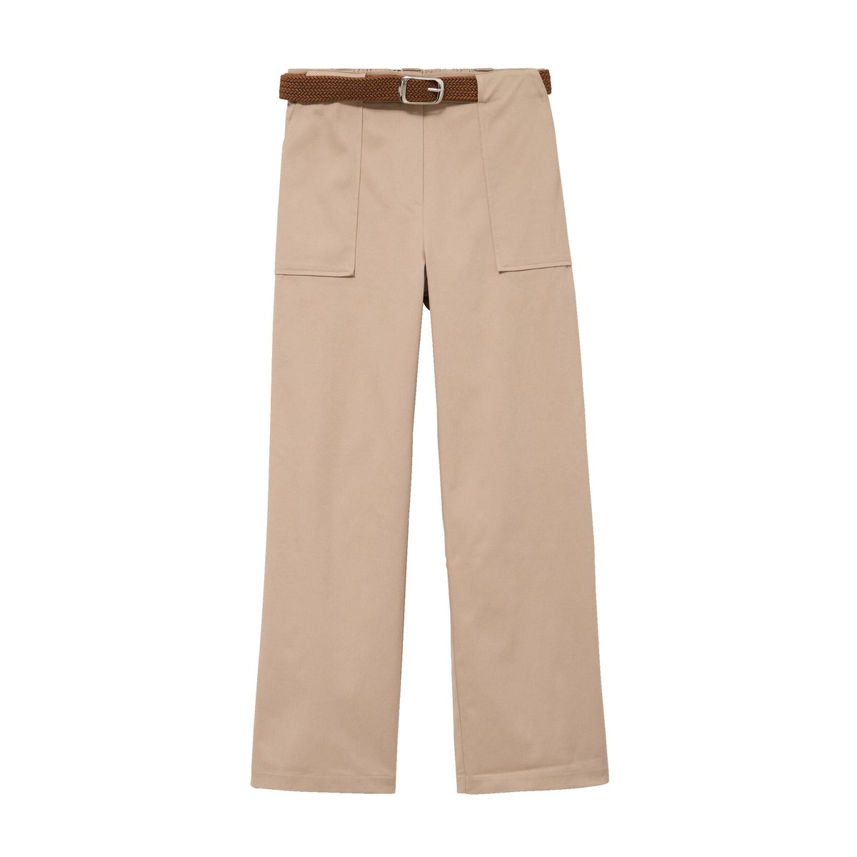 Lot de 2 pantalons cargo taille haute sable, BREAL