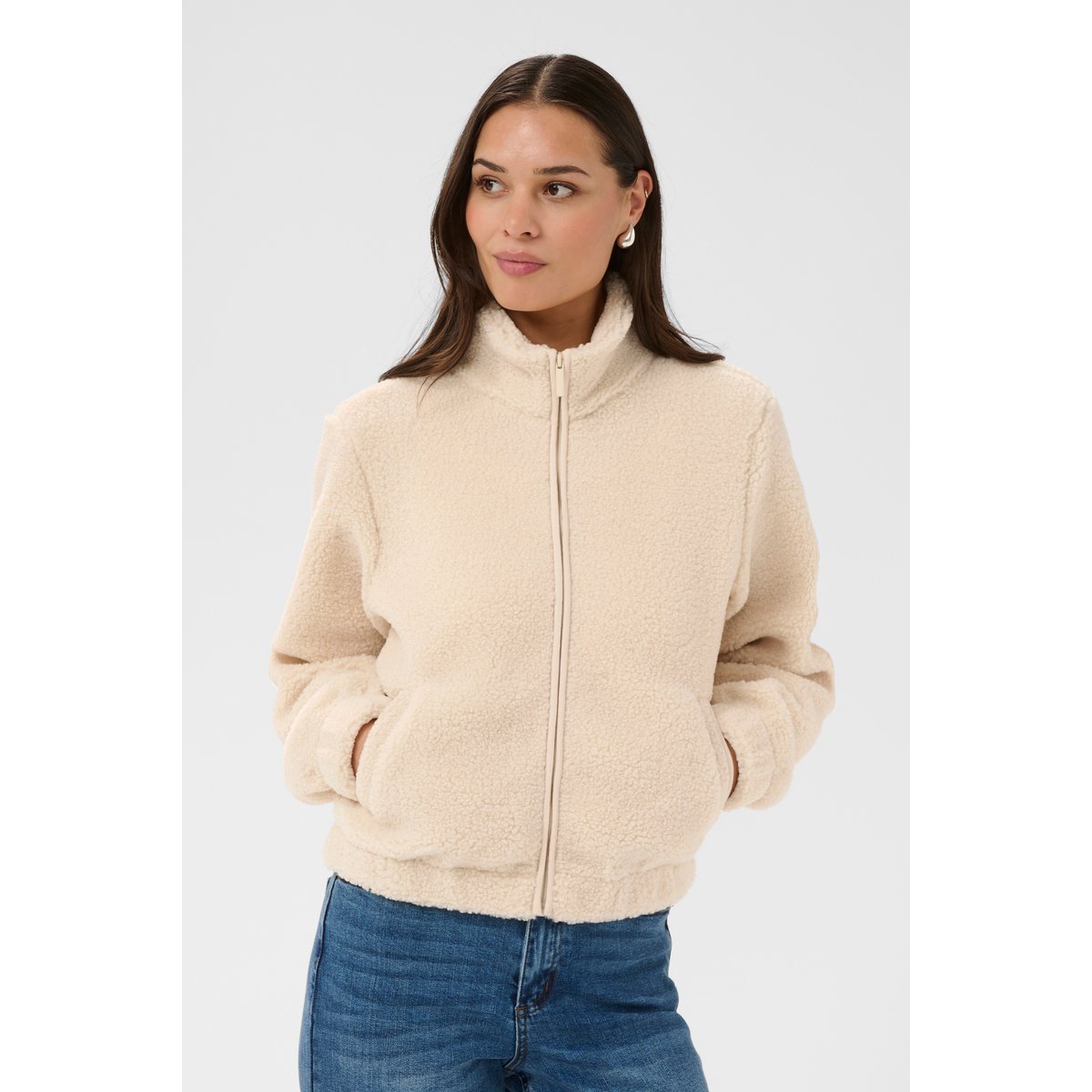 Manteau blanc eggnog, KAFFE