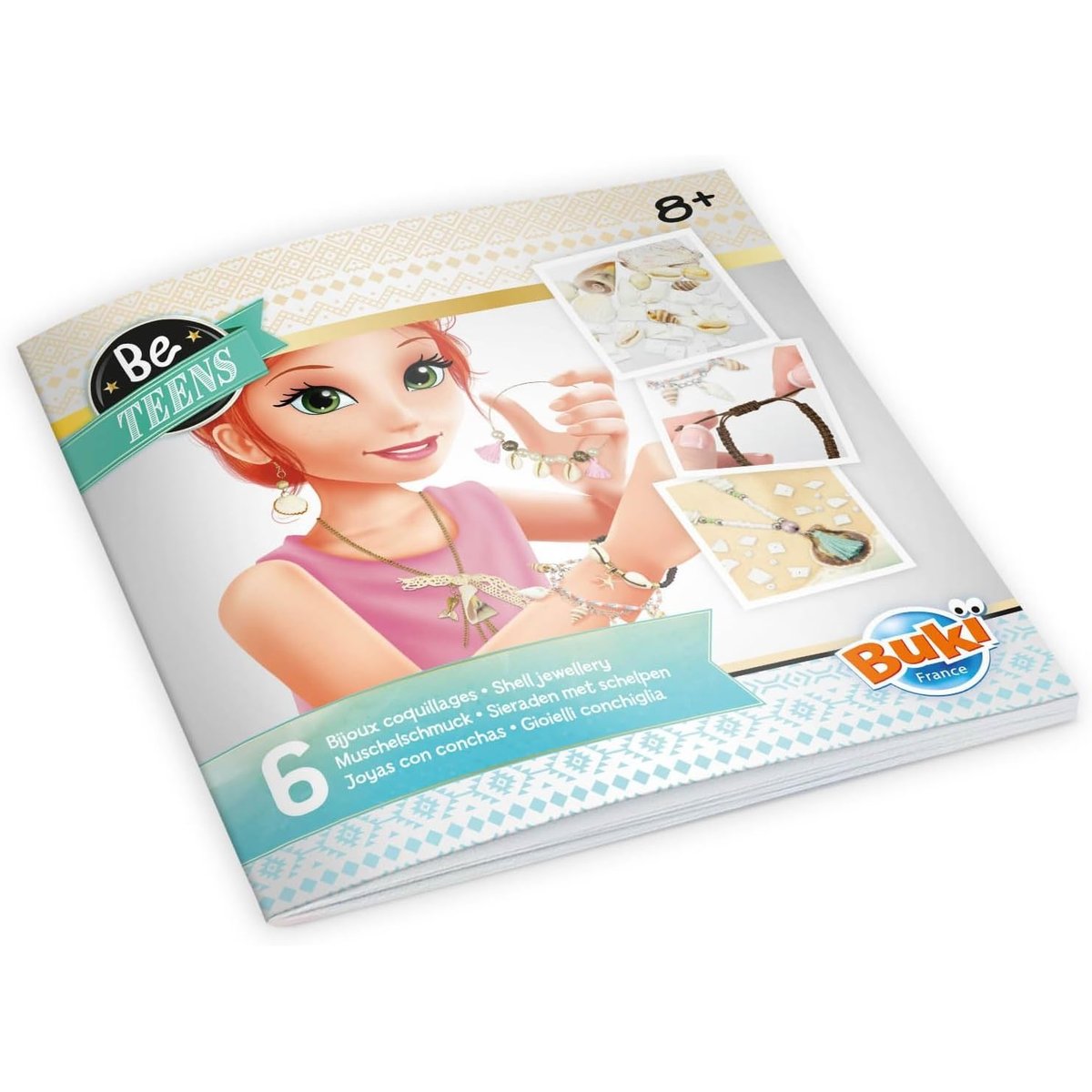 Kit Créatif Bijoux coquillages blanc, BUKI FRANCE