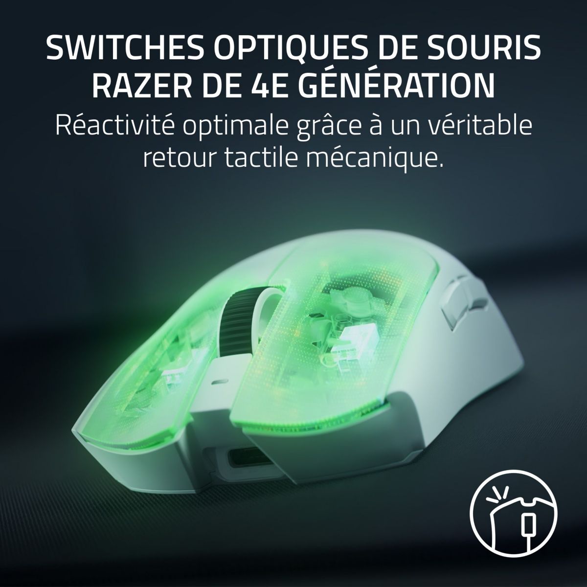 Souris Gamer Sans Fil VIPER V4 PRO  BLANC couleur unique, RAZER