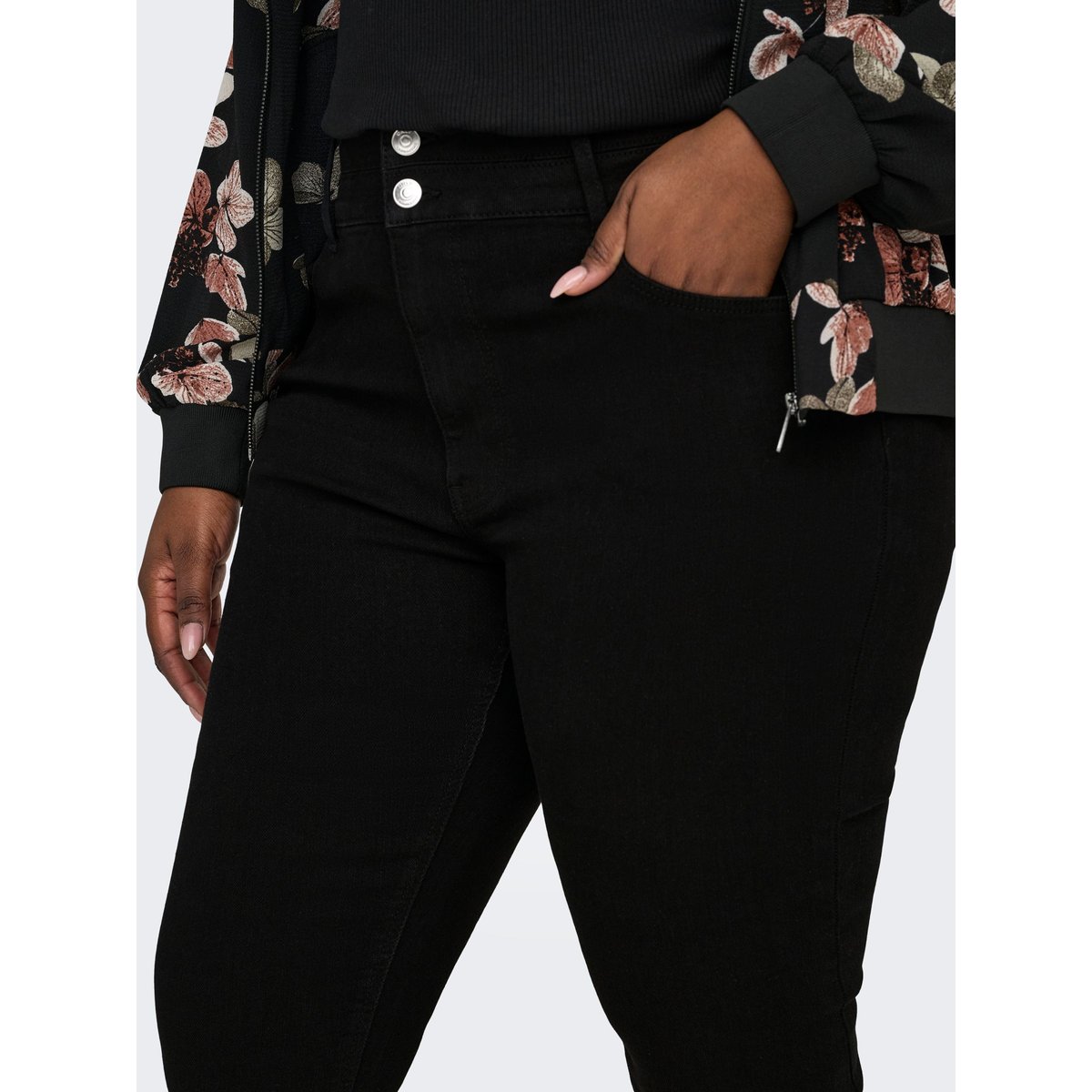 Jean Skinny black denim, ONLY CARMAKOMA
