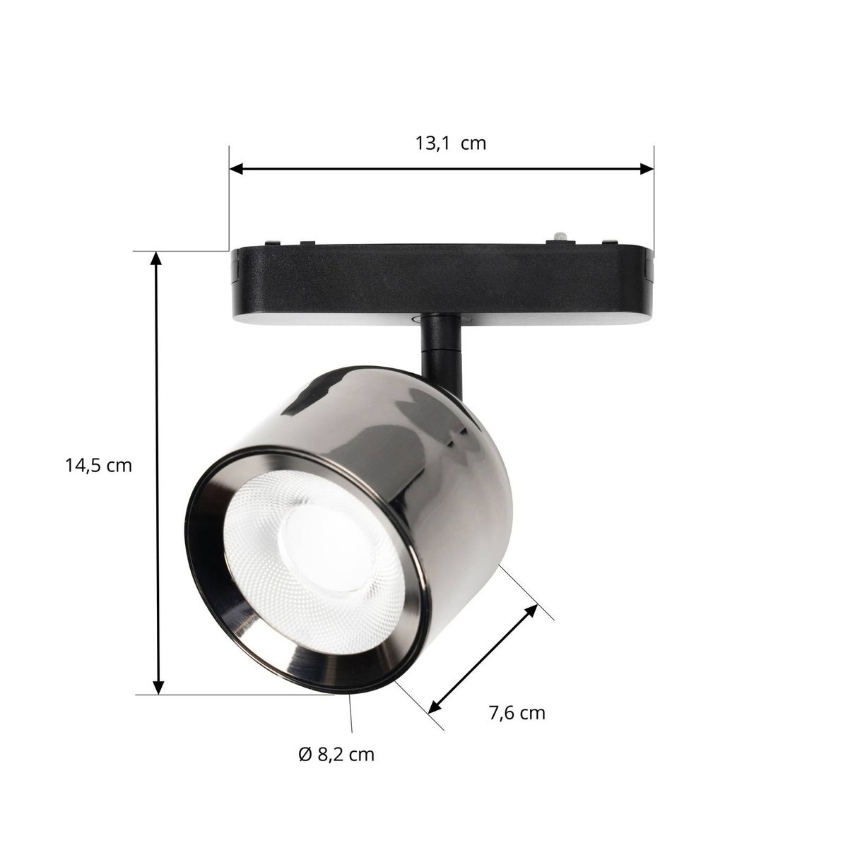 en aluminium moderneLED, Lumaro 48V gris, LINDBY