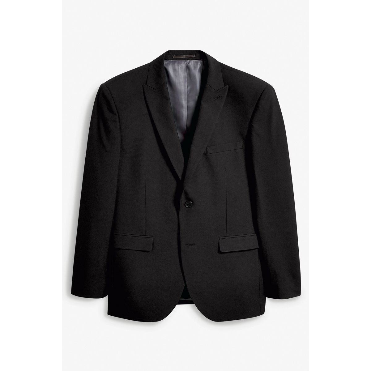 Veste de costume à deux boutons coupe ajustée noir, NEXT