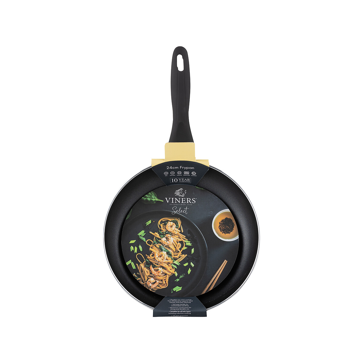 Select 24cm Aluminium Frying Pan black, VINERS