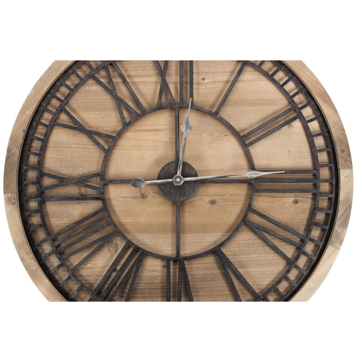 Grande horloge ancienne marron, DECORATION D’AUTREFOIS