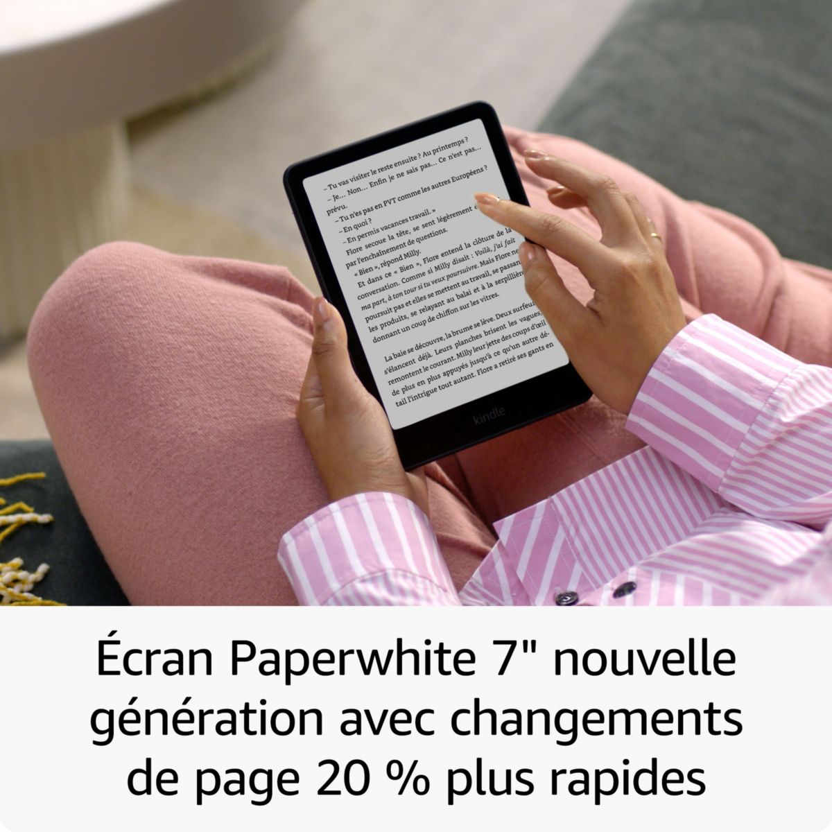 Liseuse eBook Kindle Paperwhite SE 32Go Rose Métallisé couleur unique, AMAZON