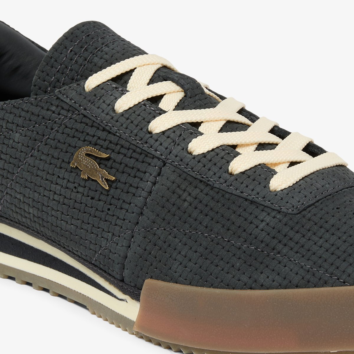 Sneakers Aura homme en cuir gris-gu2, LACOSTE