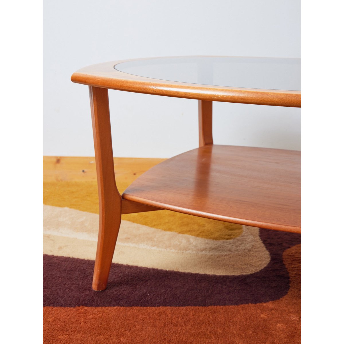 Table basse scandinave en bois clair Donna N°735 - Bon état bois clair, DEBONGOUT