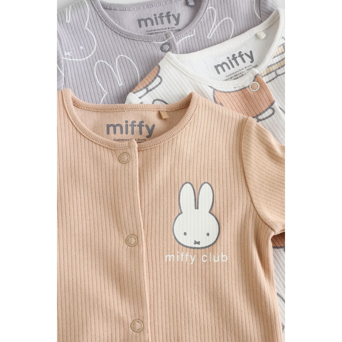 Dors-bien bébé miffy , lot de 3 naturel, NEXT