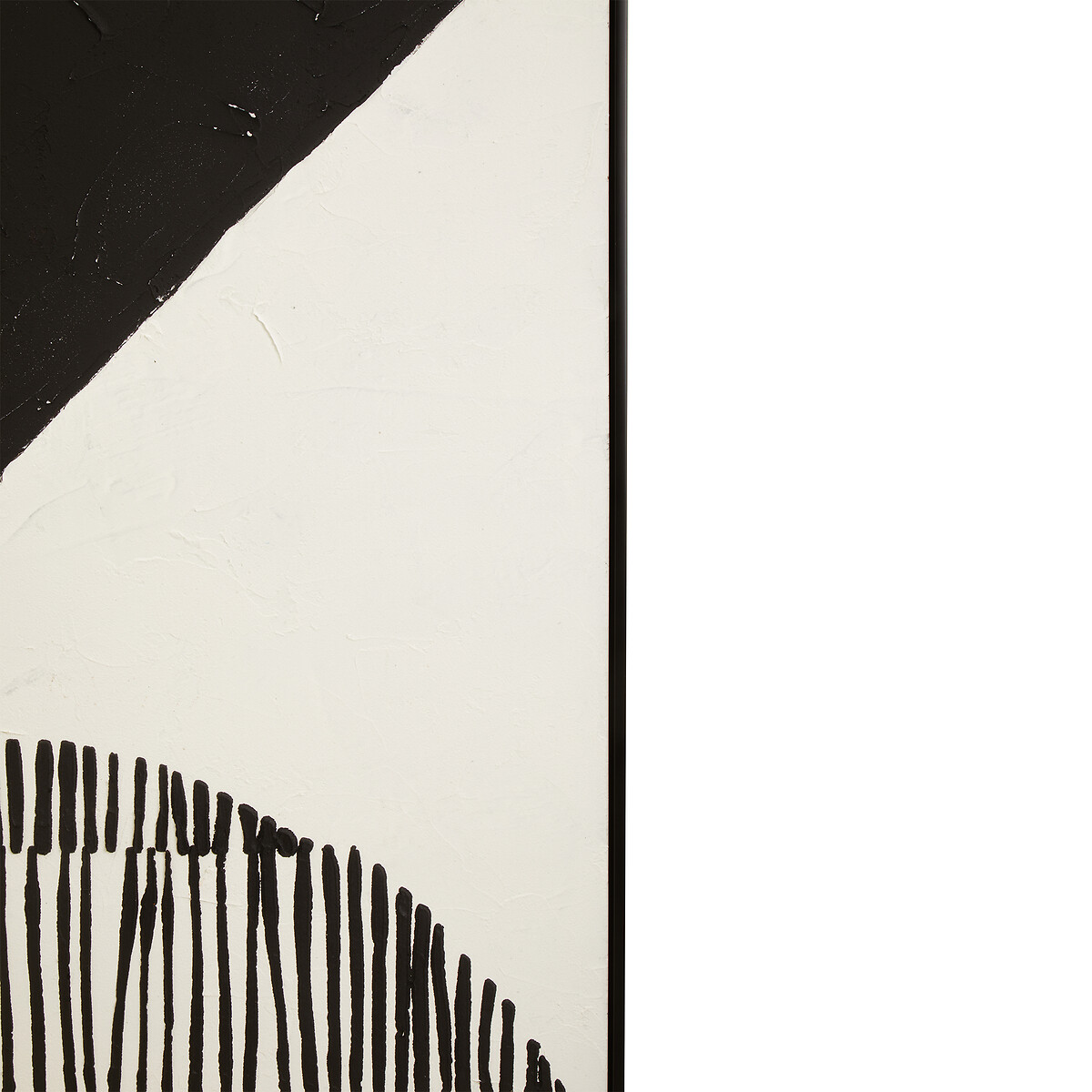 143cm Astratto Textured Abstract Wall Art black/white, FIFTY FIVE SOUTH