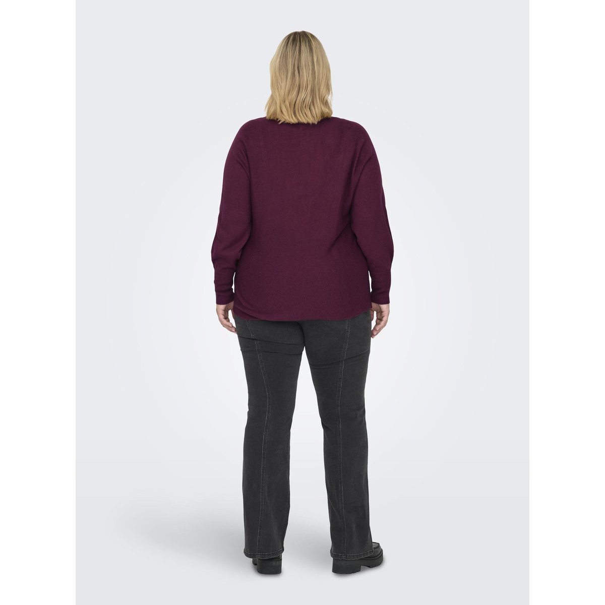 Pull En Maille cabernet, ONLY CARMAKOMA