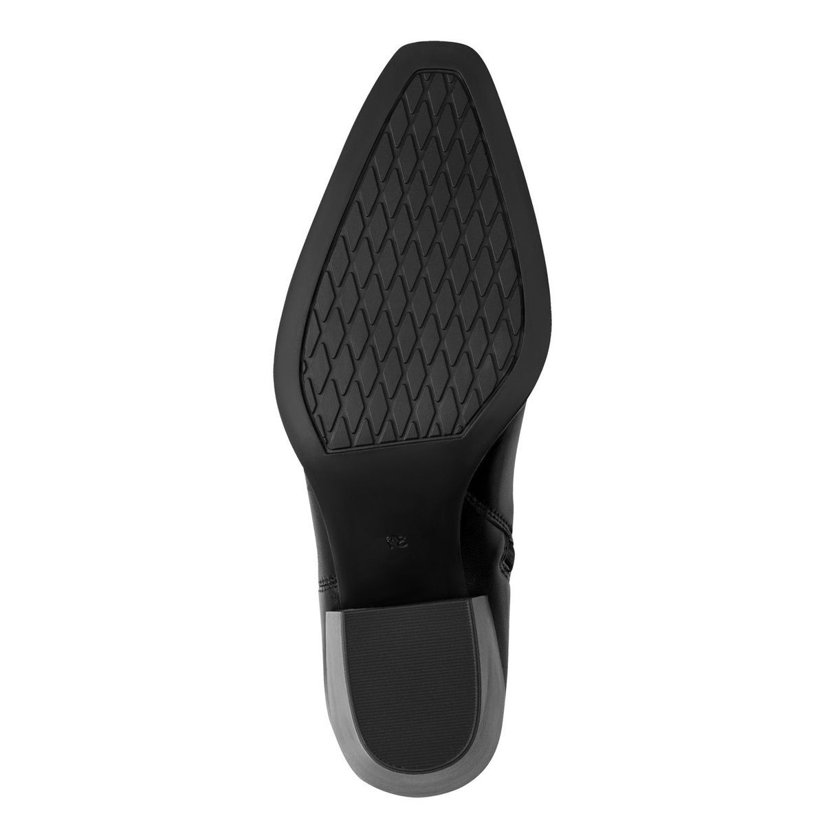 Bottine en cuir noir nappa, MARCO TOZZI