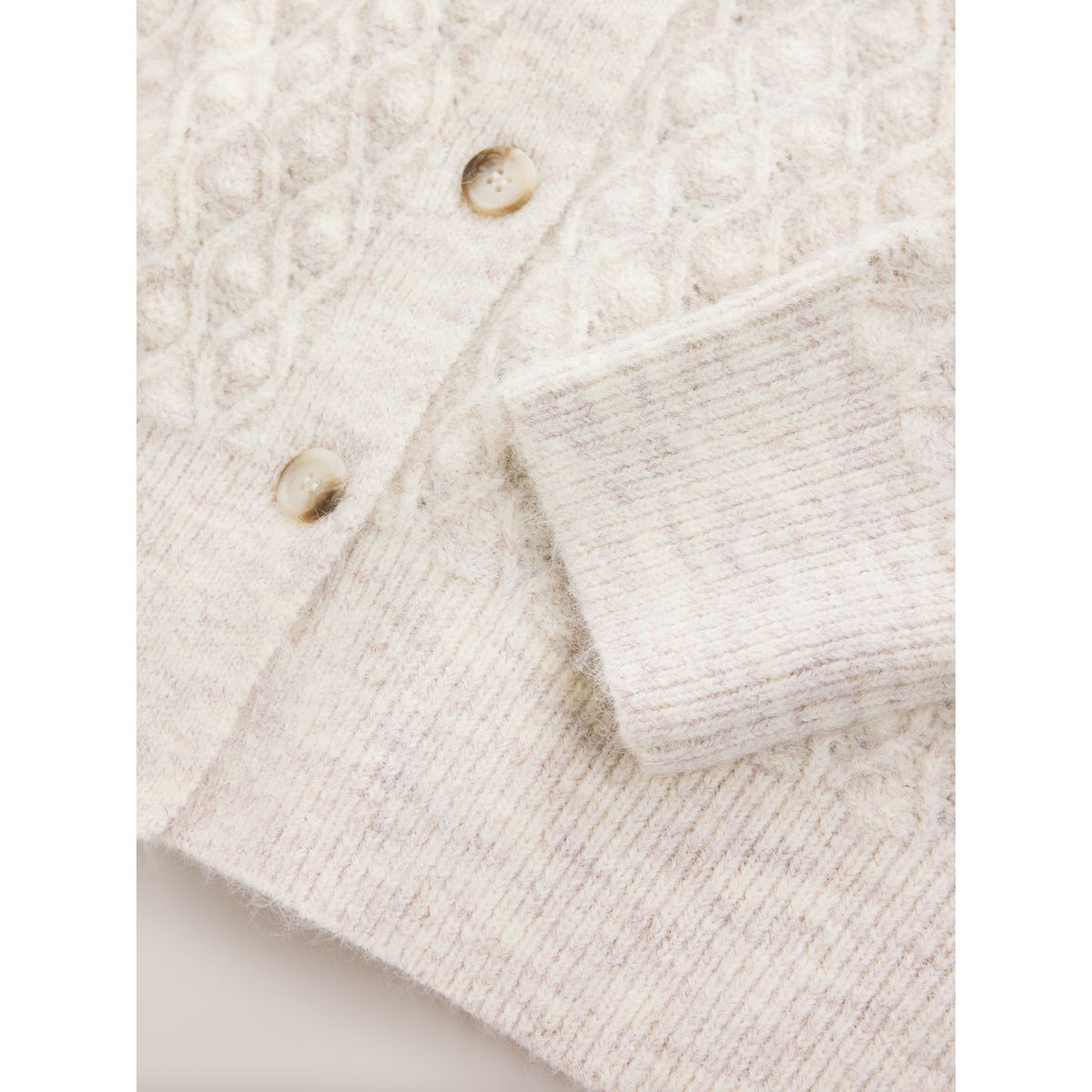 Cardigan en tricot crème, NEXT