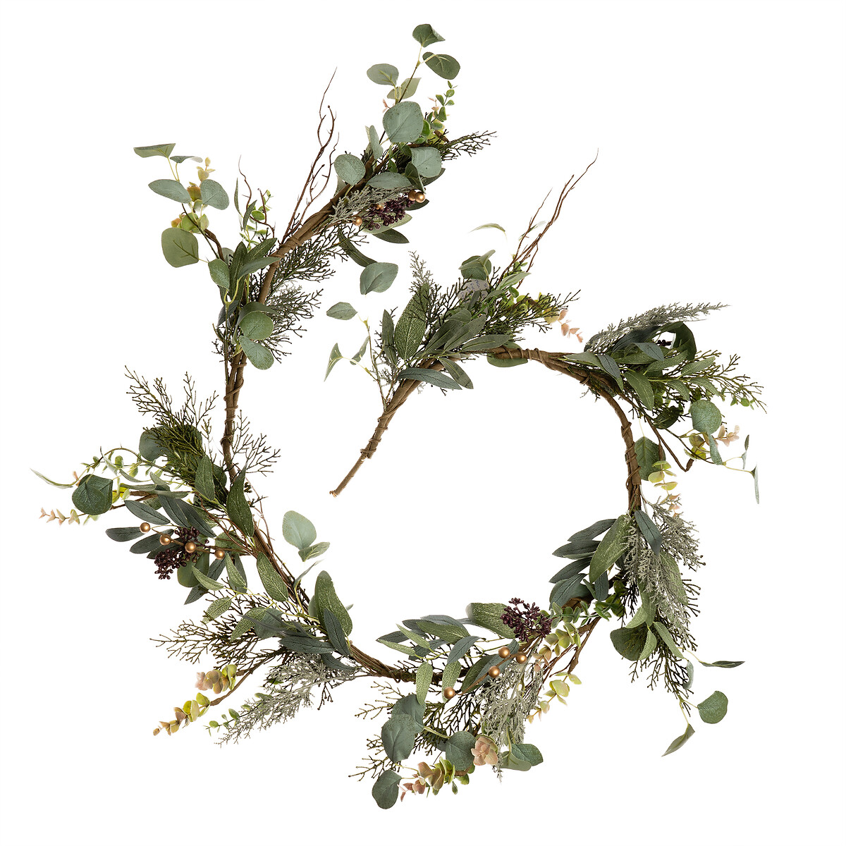 180cm Artificial Rustic Eucalyptus Garland green, SO'HOME