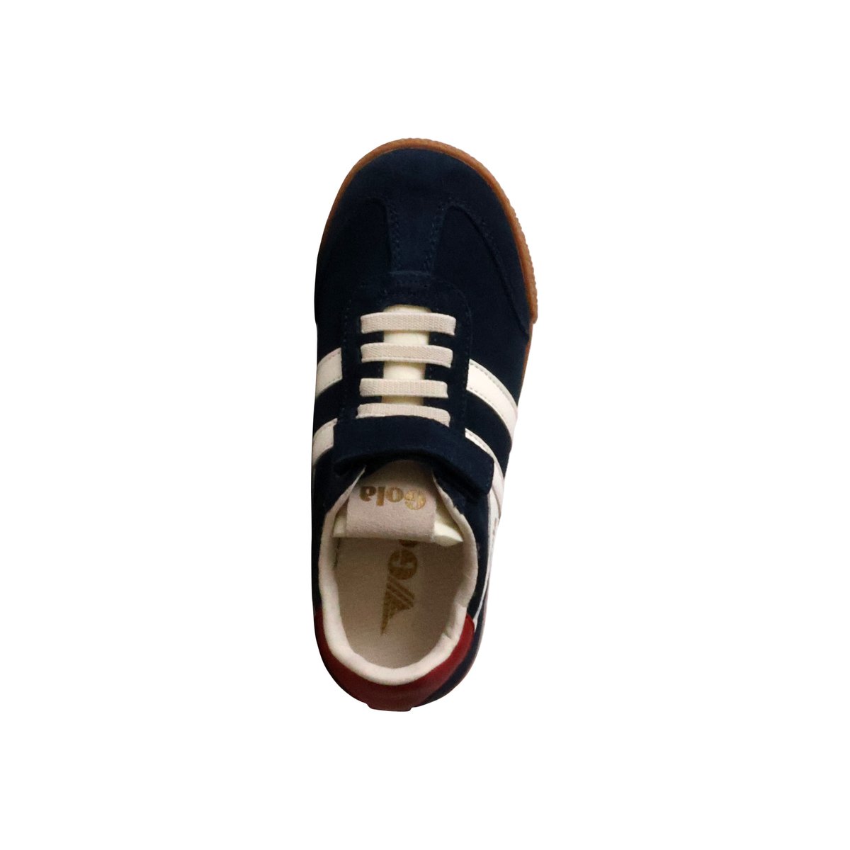 Basket Basse Cuir Elan Strap Tainer bleu, GOLA