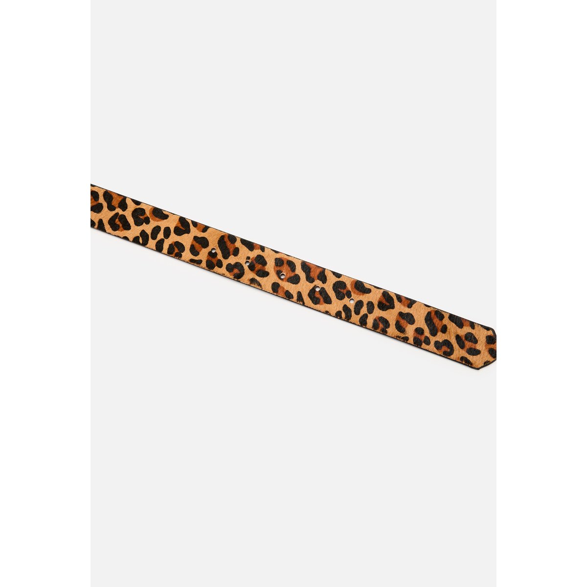 Ceinture cuir vachette marron animalier, DAMART