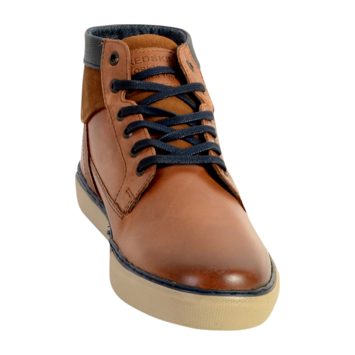 Tennis Basket Hautes Cournol cognac + marine, REDSKINS