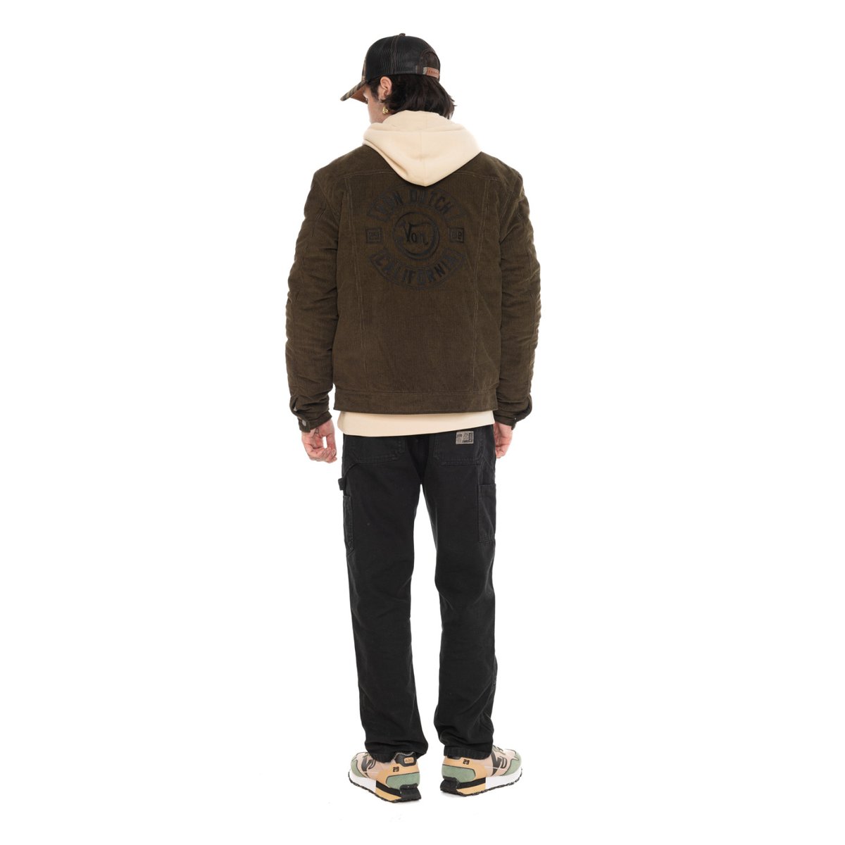 Blouson coton JAMS kaki/beige/noir, VON DUTCH