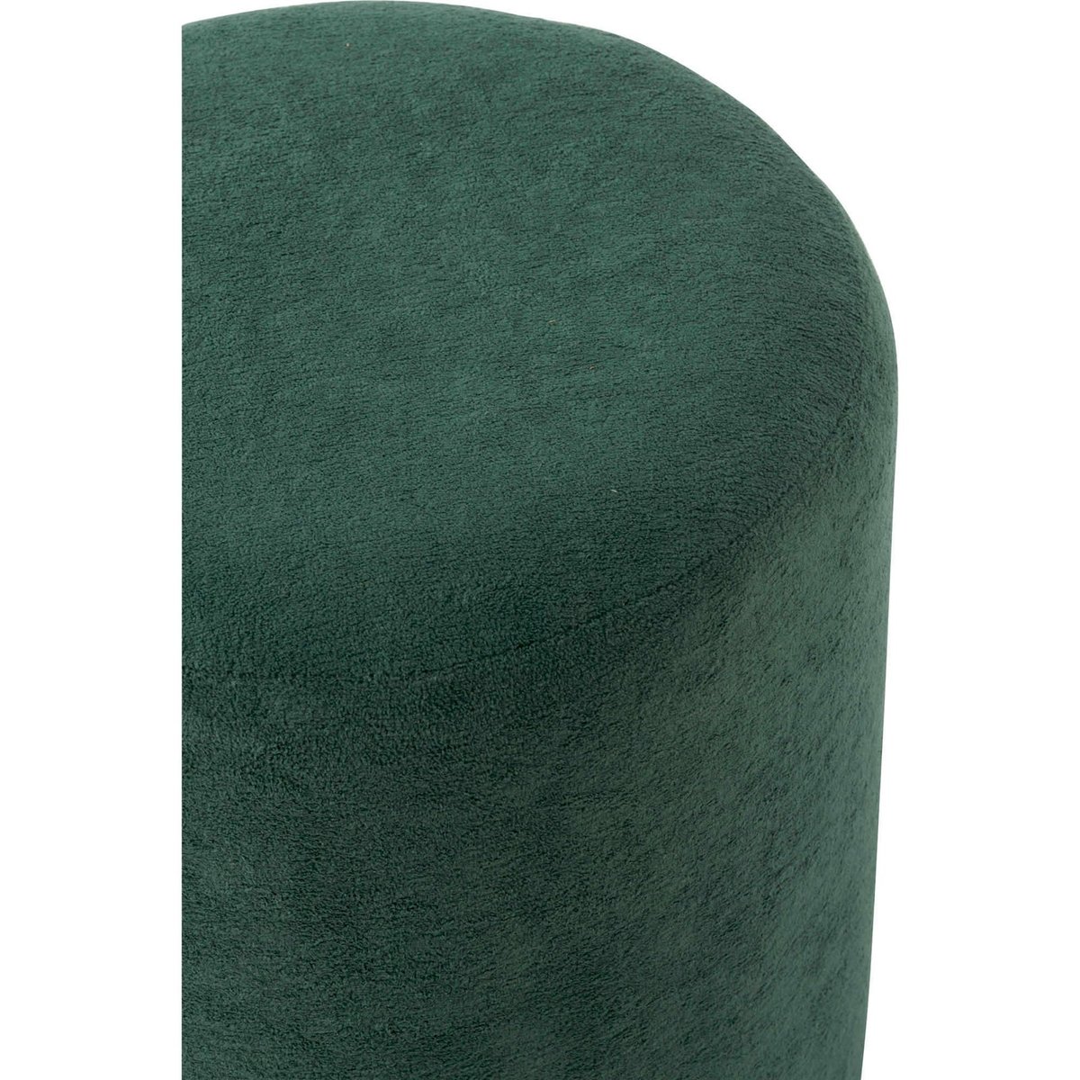 Pouf rond en tissu bleu pétrole, RECOLLECTION