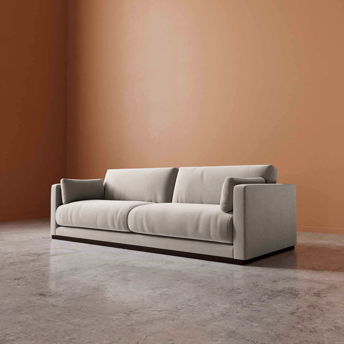 Alesund Crushed Velvet 2/3/4 Seater Sofa ecru , SWOON